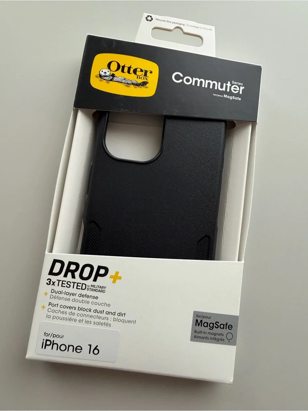 NEW OtterBox Commuter Series iPhone 16 Case - Black